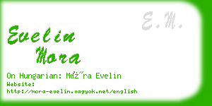evelin mora business card